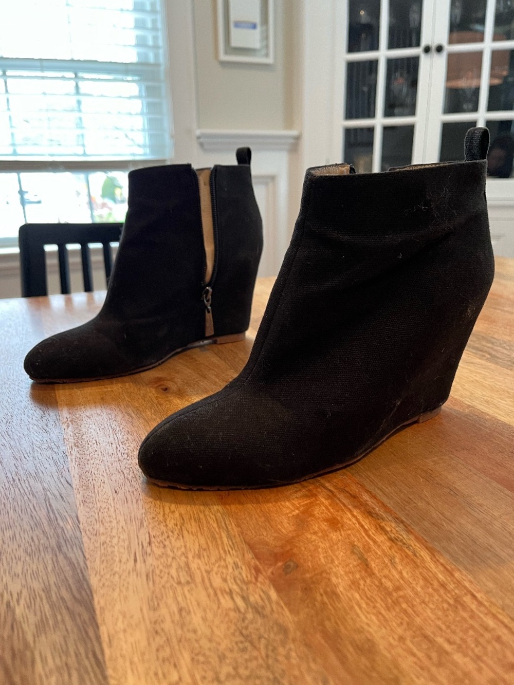 Matt Bernson Canvas Wrapped Bootie in Black, Size 8